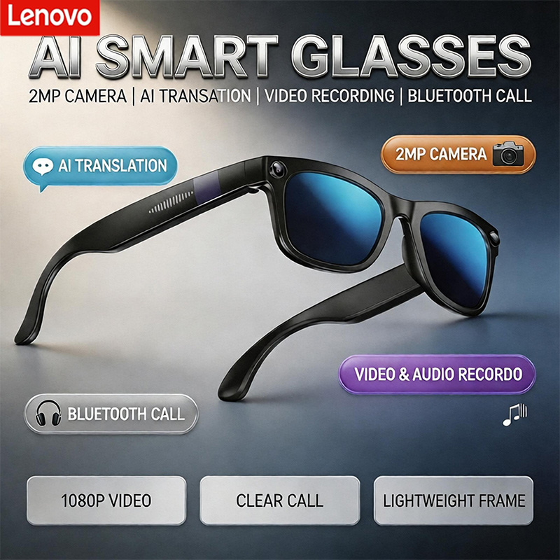 Audio Music Voice - Occhiali Intelligenti Bluetooth AI Lenovo con