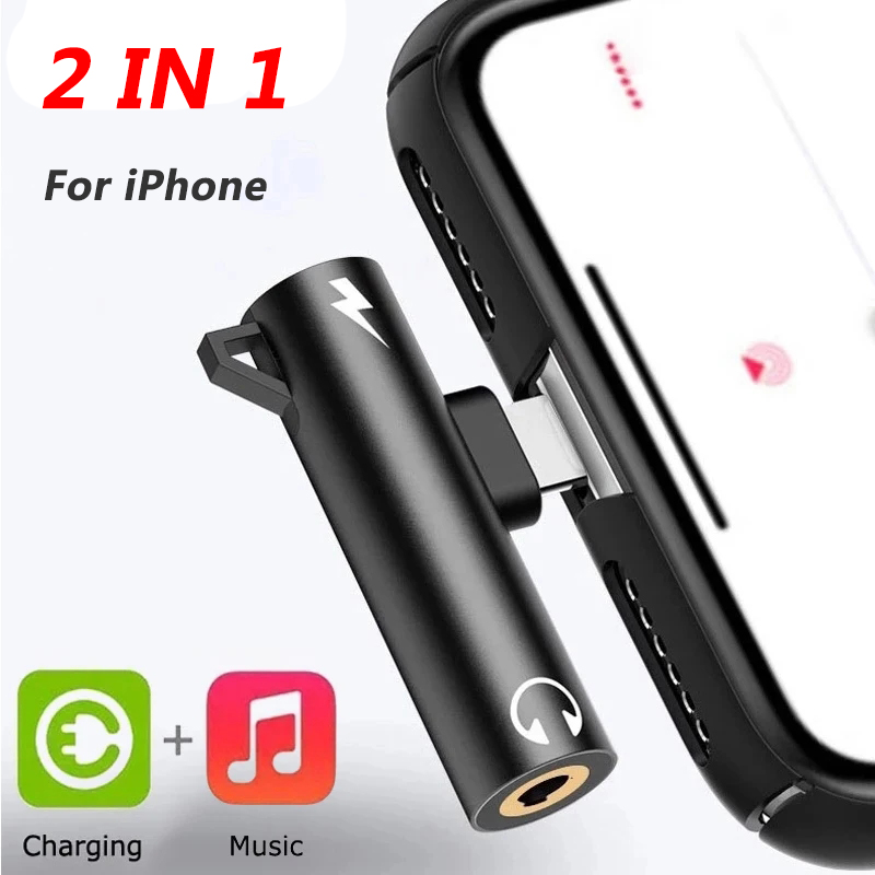 Music Audio Pro - Splitter adattatore 2 in1 per iPhone