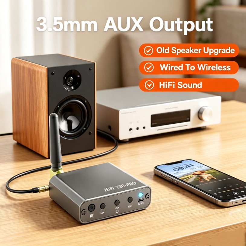 Music Audio Pro - Mini ricevitore audio Bluetooth T30 PRO