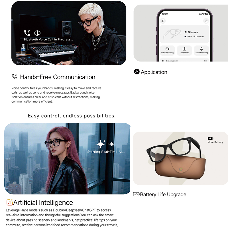 Occhiali Smart AI 2026 con Fot - Audio Music Voice recensione e prezzo