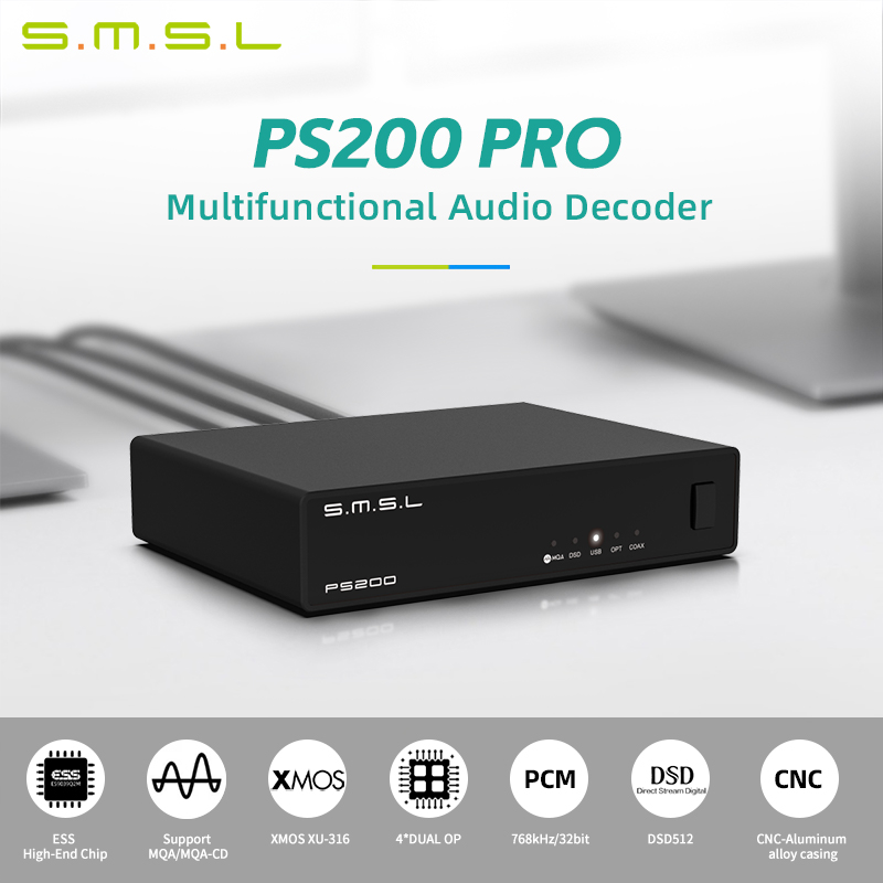 SMSL PS200 PRO DAC Convertitor - Music Audio Pro recensione e prezzo