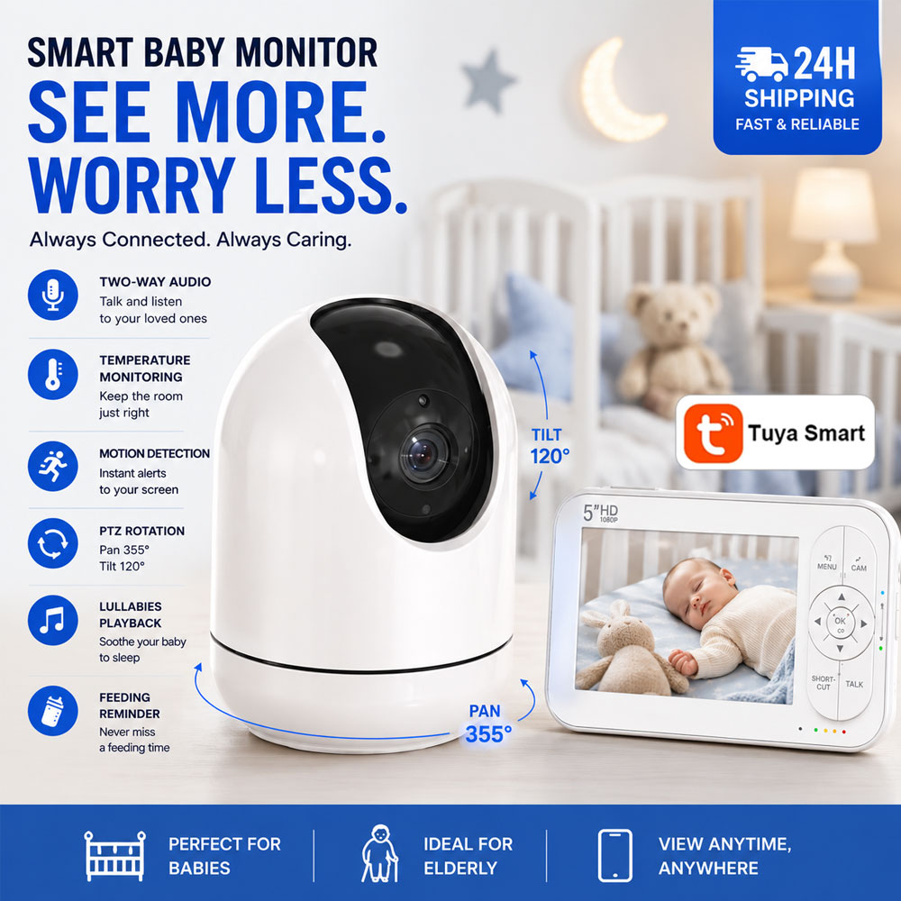 Monitor per Bambini WiFi da 5  - Audio Music Apps recensione e prezzo