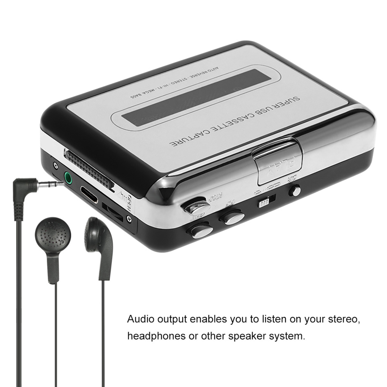 USB Cassette Capture Cassette  - Audio Music Converter To Mp3 recensione e prezzo