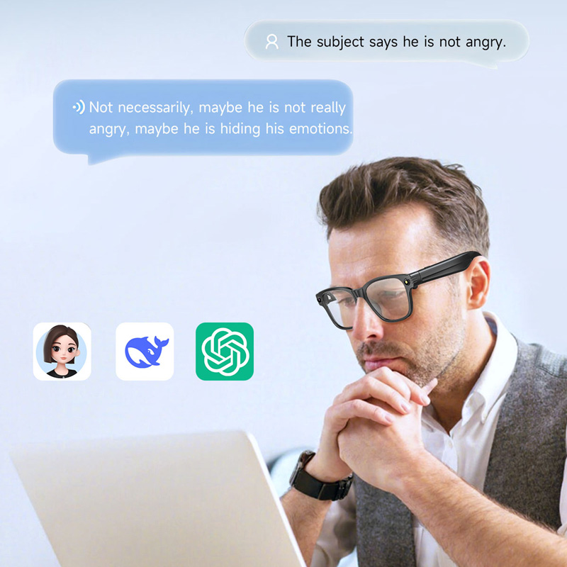Occhiali Smart AI con Fotocame - Audio Music Voice recensione e prezzo