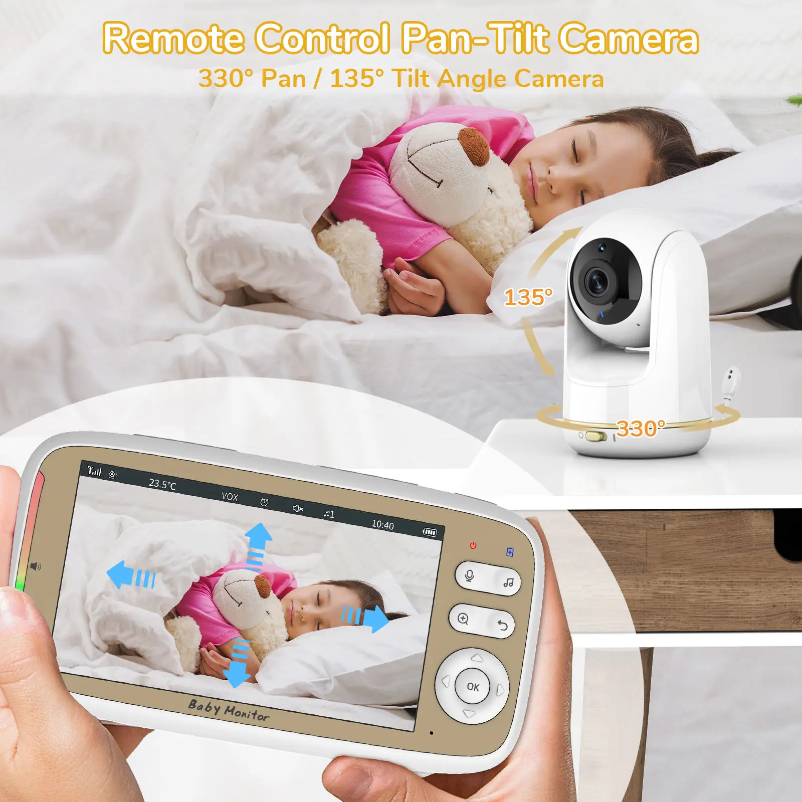 Baby Monitor da 5 Pollici con  - Audio Music Apps recensione e prezzo