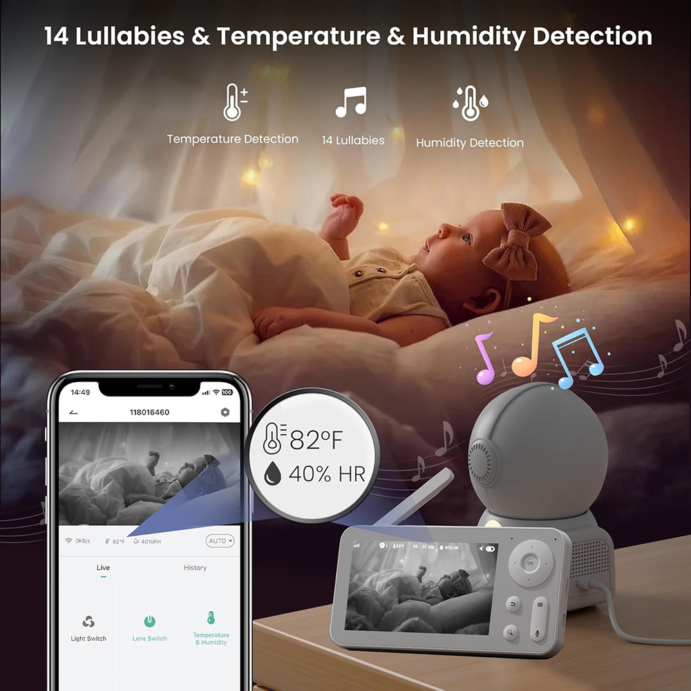 Baby monitor 2K con 2 telecame - Audio Music Apps recensione e prezzo